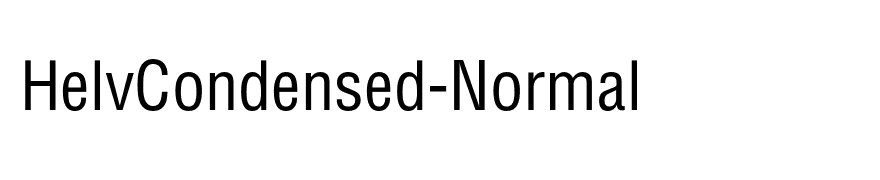 HelvCondensed-Normal