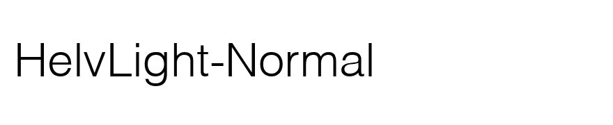 HelvLight-Normal