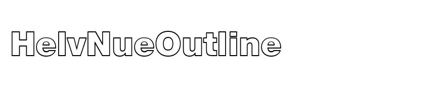 HelvNueOutline