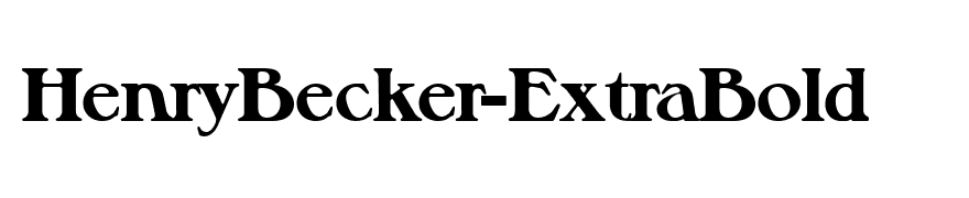 HenryBecker-ExtraBold