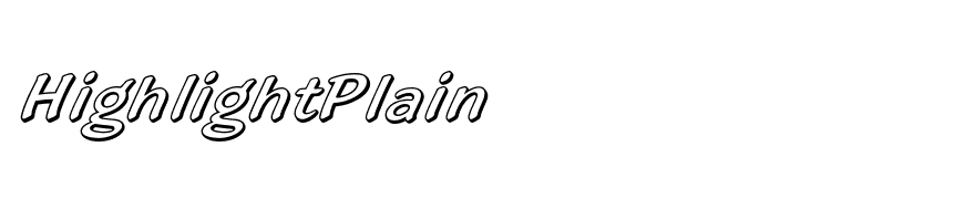 HighlightPlain