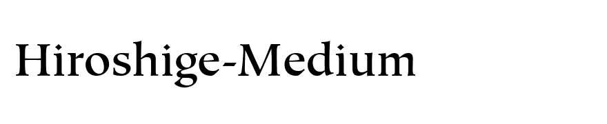 Hiroshige-Medium