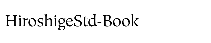 HiroshigeStd-Book