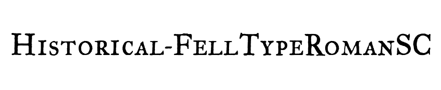 Historical-FellTypeRomanSC