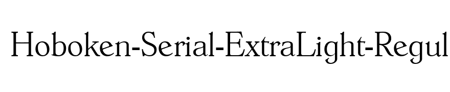 Hoboken-Serial-ExtraLight-Regular