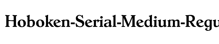 Hoboken-Serial-Medium-Regular