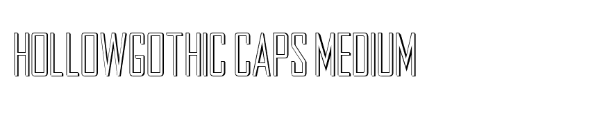 HollowGothic Caps Medium