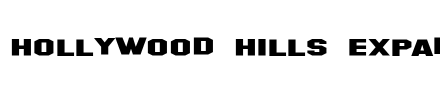 Hollywood Hills Expanded