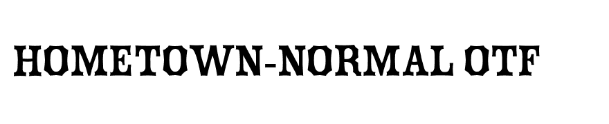 Hometown-Normal OTF