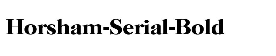 Horsham-Serial-Bold