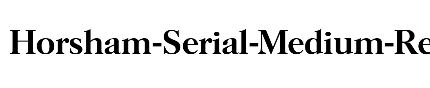Horsham-Serial-Medium-Regular