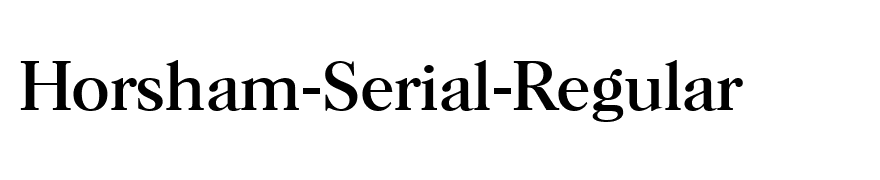 Horsham-Serial-Regular