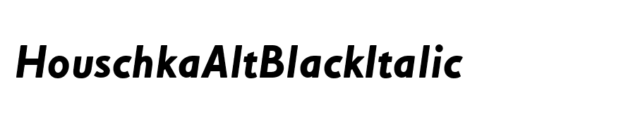 HouschkaAltBlackItalic
