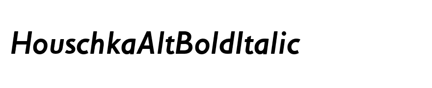 HouschkaAltBoldItalic