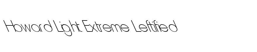 Howard Light Extreme Leftified