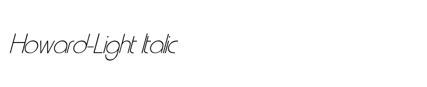 Howard-Light Italic