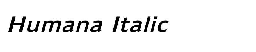 Humana Italic