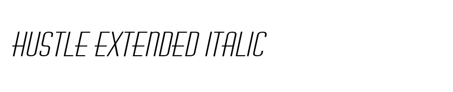 Hustle Extended Italic