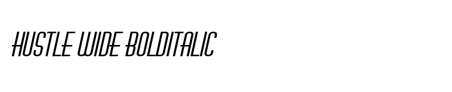 Hustle Wide BoldItalic