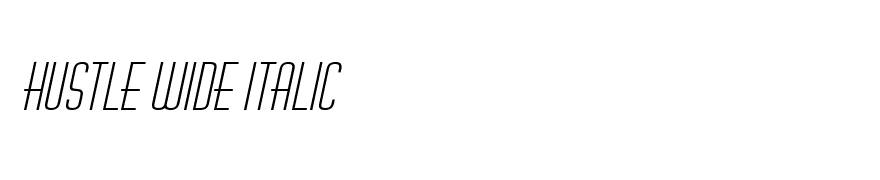 Hustle Wide Italic