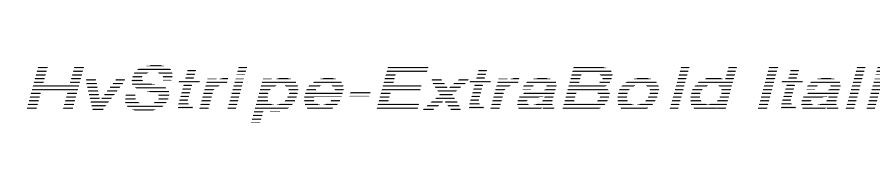 HvStripe-ExtraBold Italic