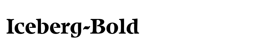 Iceberg-Bold