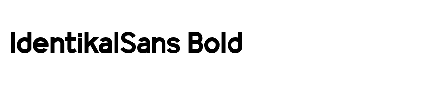 IdentikalSans Bold