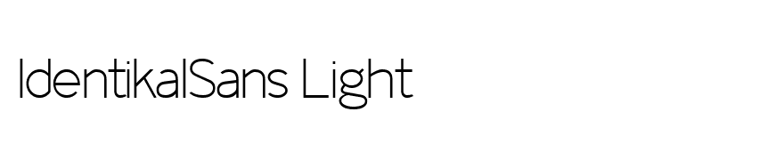 IdentikalSans Light