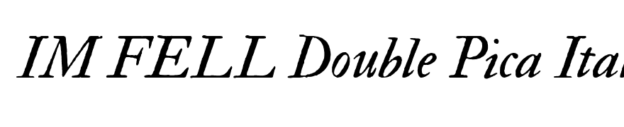 IM FELL Double Pica Italic