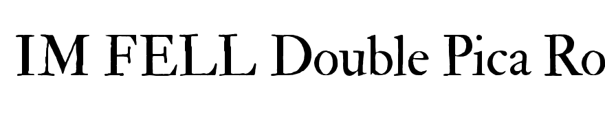 IM FELL Double Pica Roman