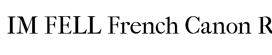 IM FELL French Canon Roman