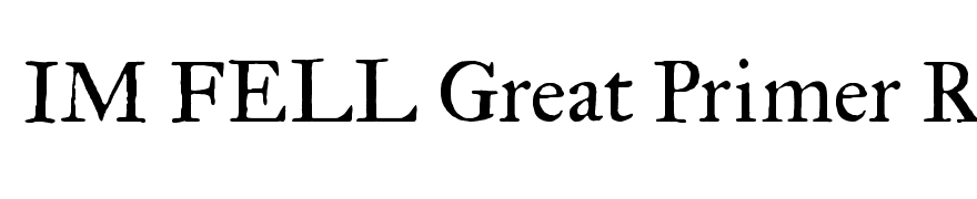IM FELL Great Primer Roman