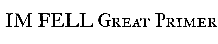IM FELL Great Primer Roman SC