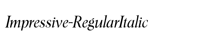 Impressive-RegularItalic