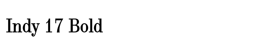 Indy 17 Bold