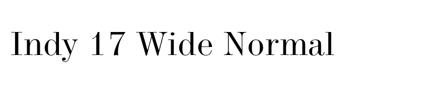 Indy 17 Wide Normal