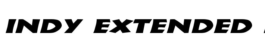Indy Extended Italic