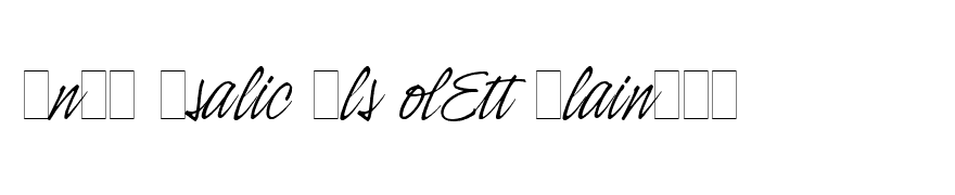 Indy Italic Alt LET Plain1.0