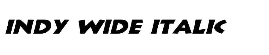 Indy Wide Italic