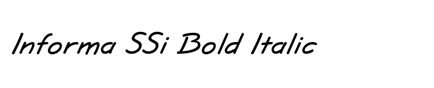 Informa SSi Bold Italic