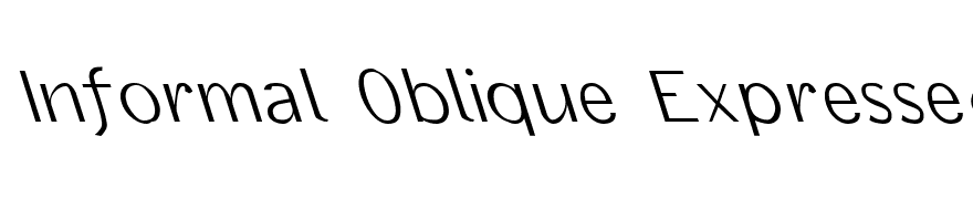Informal Oblique Expressed Left