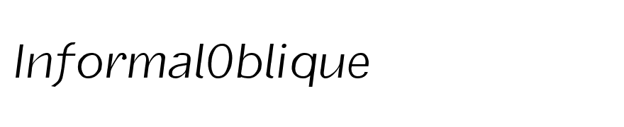 InformalOblique