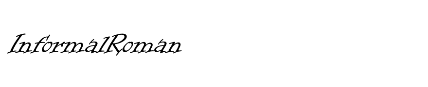 InformalRoman