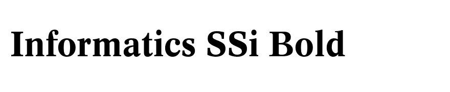 Informatics SSi Bold