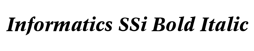 Informatics SSi Bold Italic