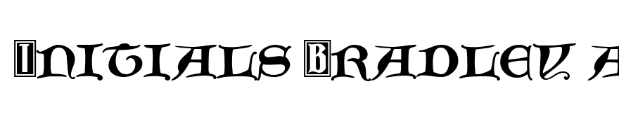 Initials Bradley and Caxton Normal
