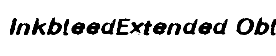InkbleedExtended Oblique