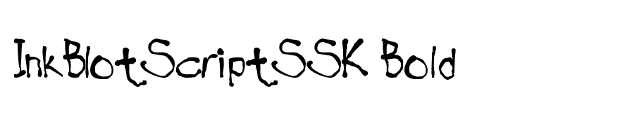 InkBlotScriptSSK Bold