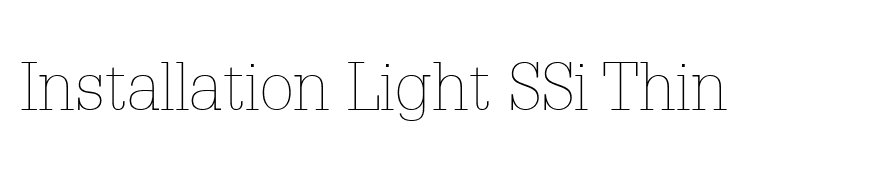 Installation Light SSi Thin