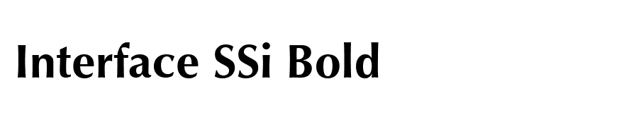 Interface SSi Bold